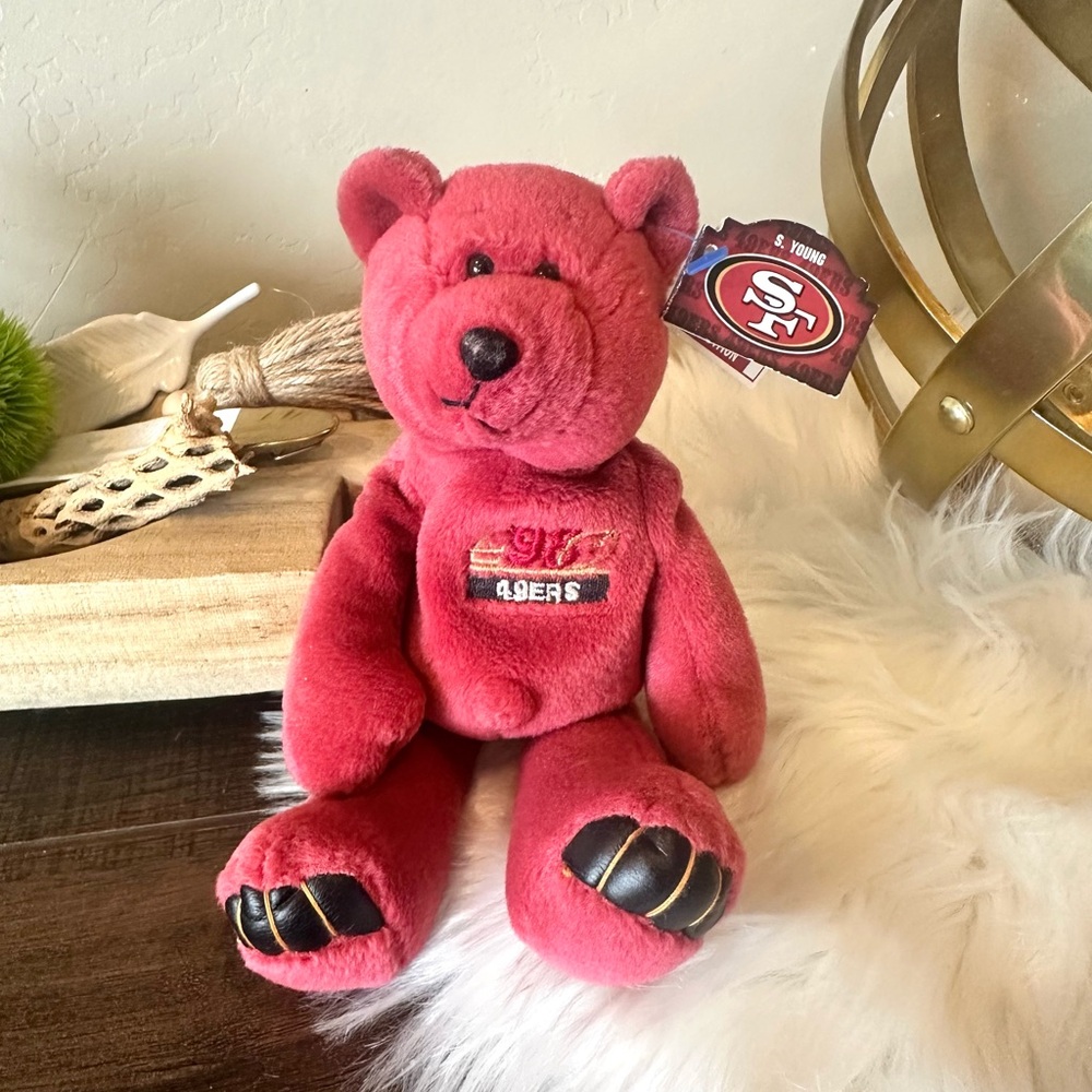 STEVE YOUNG Limited Treasures Pro Teddy Bear #8 - San Francisco 49ers RARE